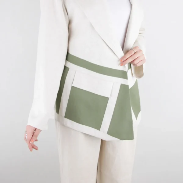 مانتو پاییزه زنانه کتی پشت چاکدار