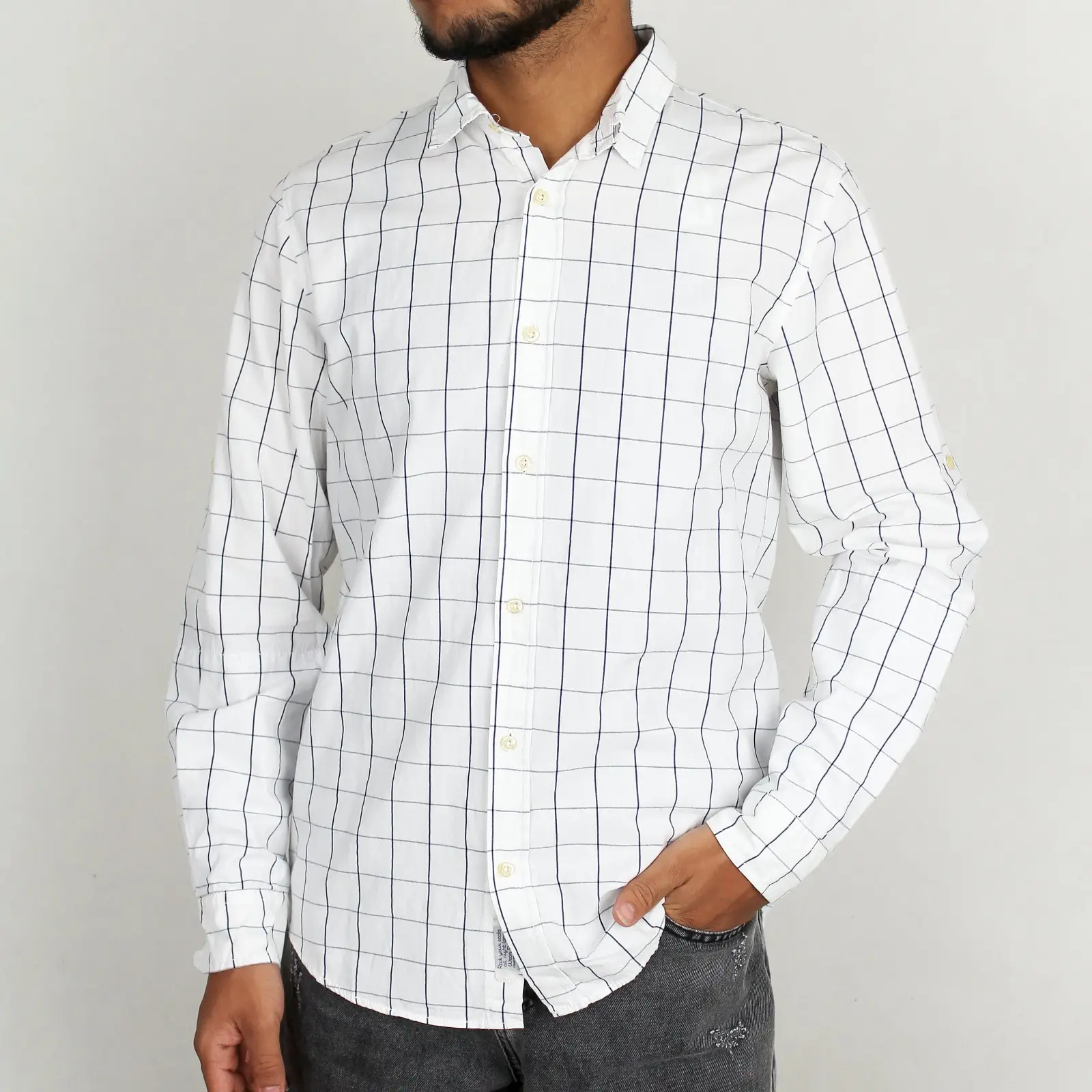 پیراهن مردانه طرح چهار خونه کد 5