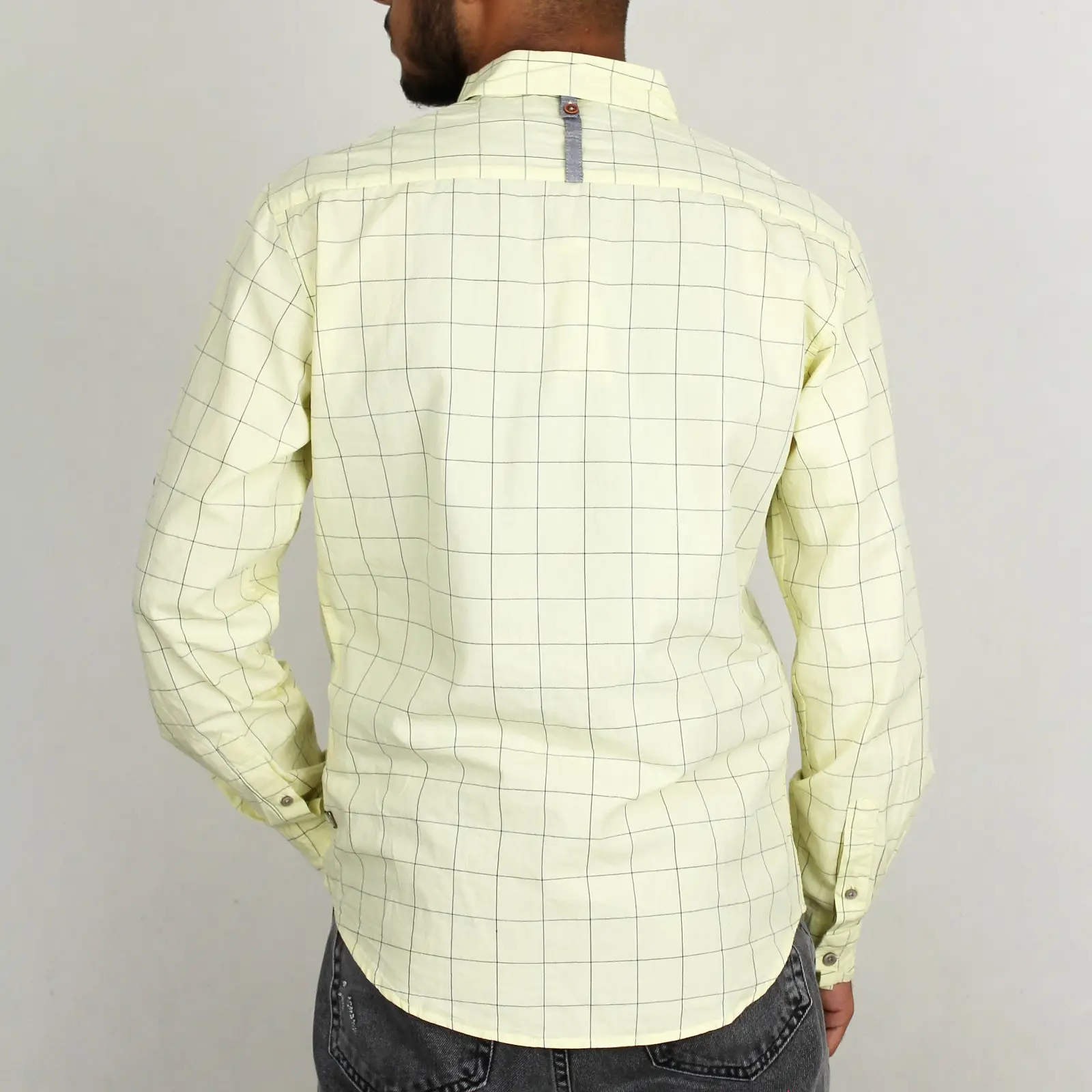 پیراهن مردانه از برند riv/sd در طرح چهار خونه لیمویی