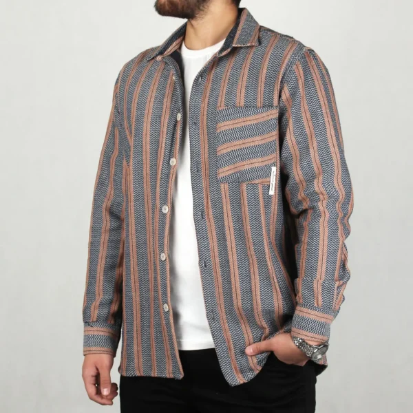 پیراهن مردانه پشمی تک جیب مراکش
