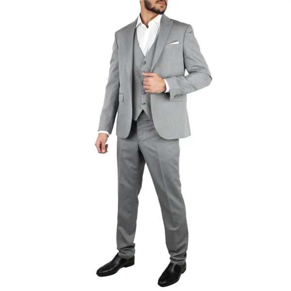 کت و شلوار SAVARA تک دکمه طوسی