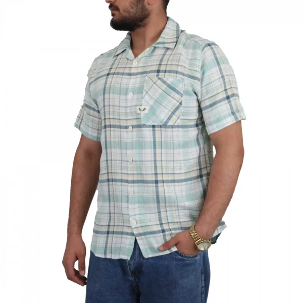 پیراهن  مردانه  چهار خانه مراکشی marrakech